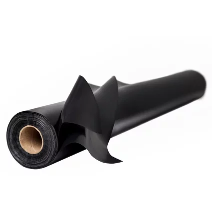 LDPE Baufolie - 150 mic - schwarz